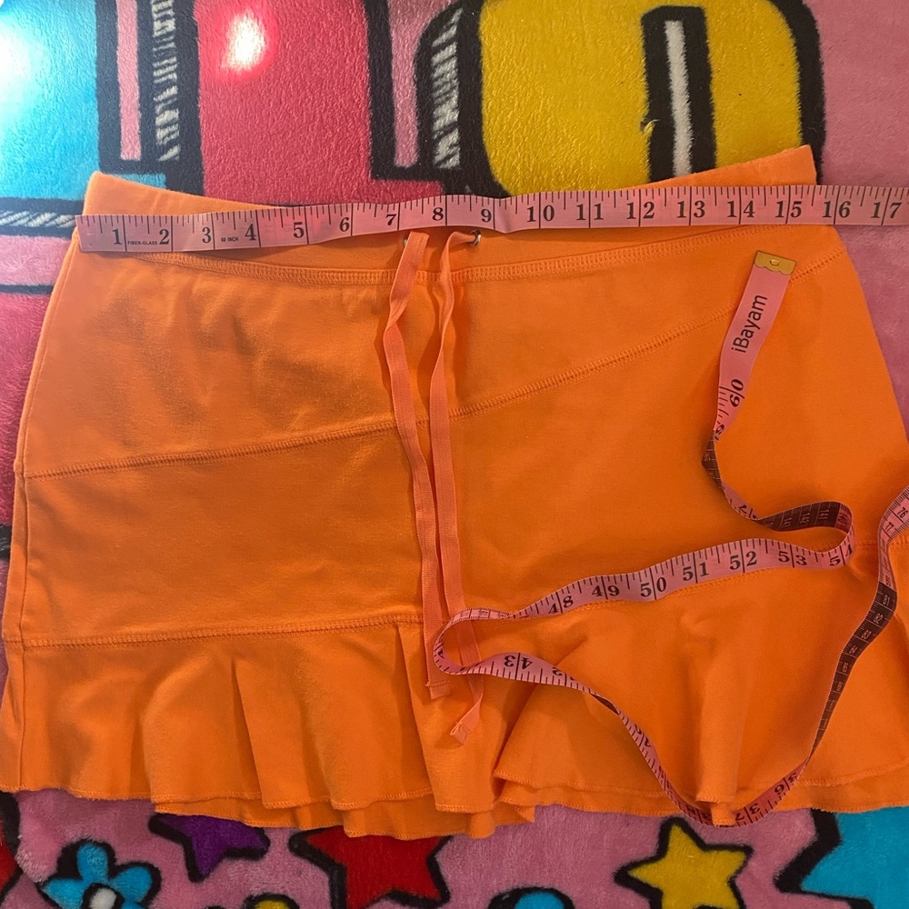 Orange energie y2k vintage skirt size large - Picture 2 of 3